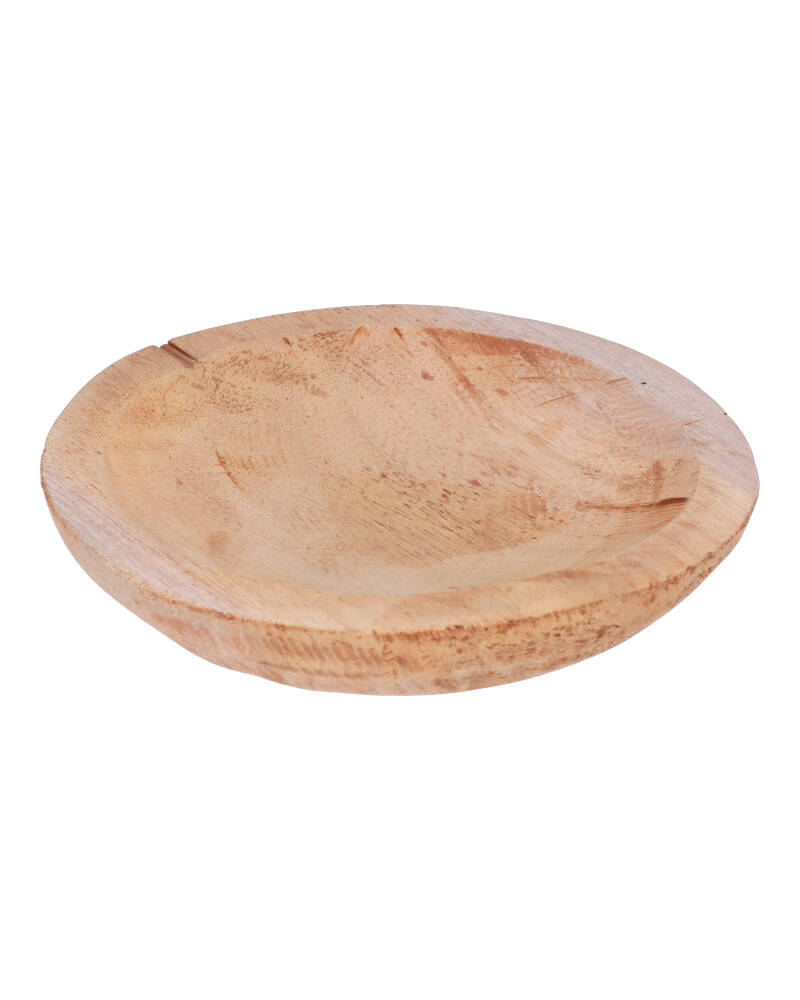 Wood Bowl Round 19X4Cm Teak Home & Garden Kitchen Dining Beautycos