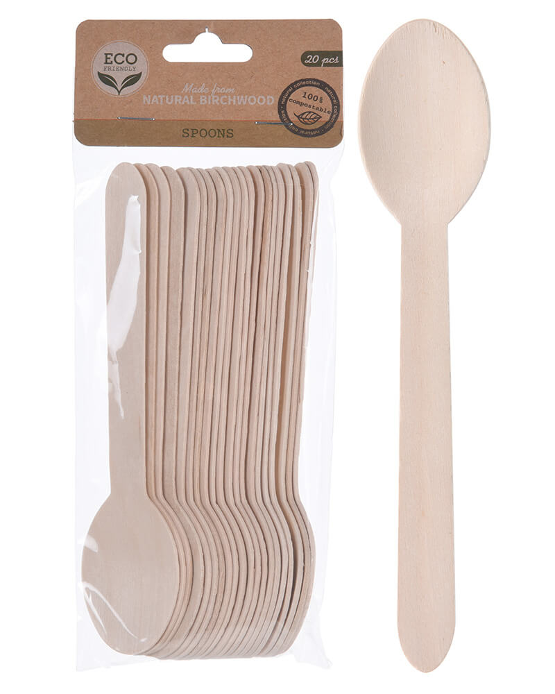 Eco Friendly Birkebestik Ske 20 Stk Home & Garden Kitchen Dining Beautycos