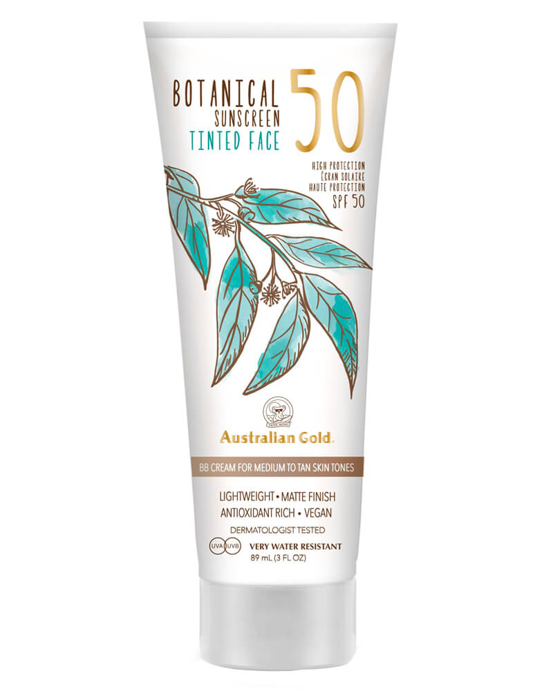 Australian Gold Botanical Sunscreen Bb Cream Medium Tan Spf 50 (F) 89 ML Health & Beauty Personal Care Cosmetics Skin Lotion Moisturizer Beautycos