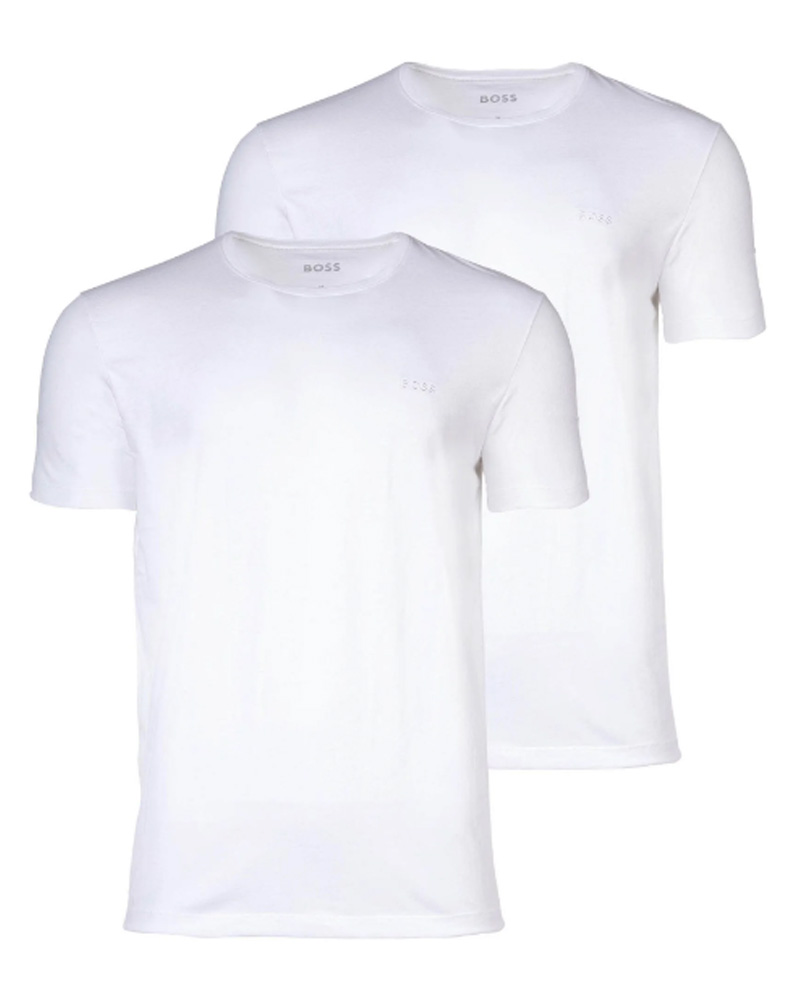 Hugo Boss Two-Pack Crew Neck T-Shirt Relaxed Fit Str XL Apparel & Accessories Clothing Shirts Tops Beautycos