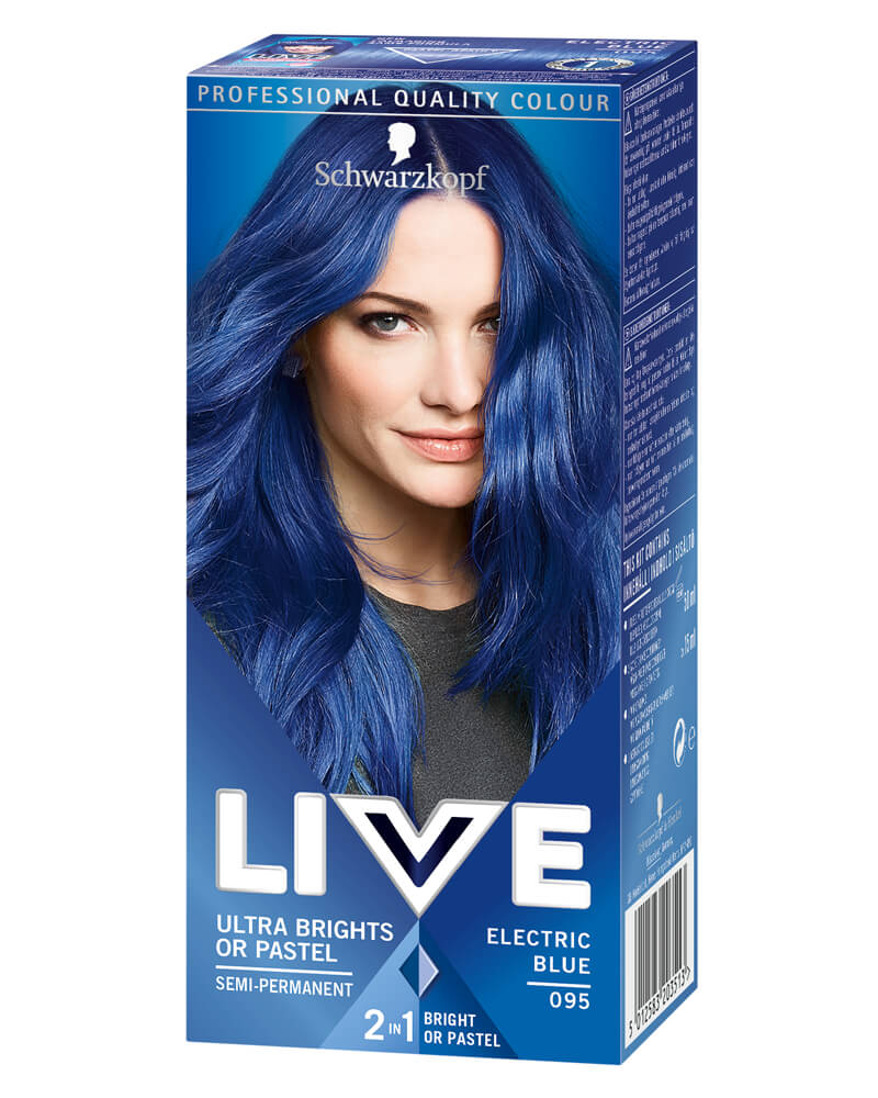 Schwarzkopf Live Ultra Brights 95 Electric Blue (U) 80 ML Health & Beauty Personal Care Hair Color Beautycos