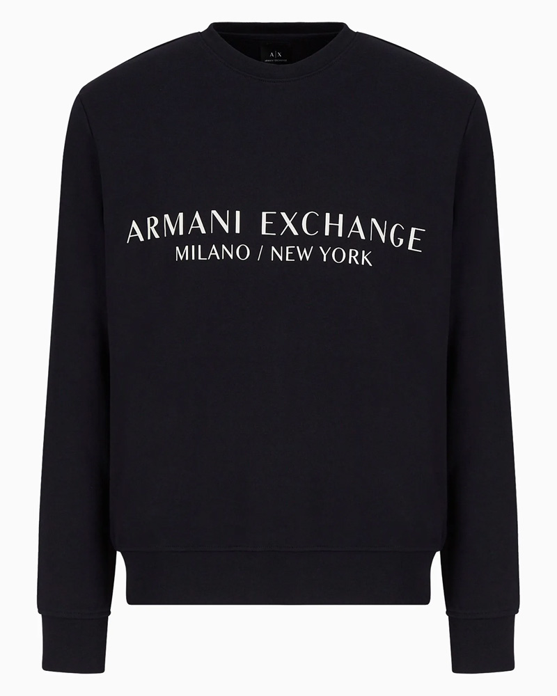 Armani Exchange Man Sweatshirt Navy M Apparel & Accessories Clothing Shirts Tops Beautycos