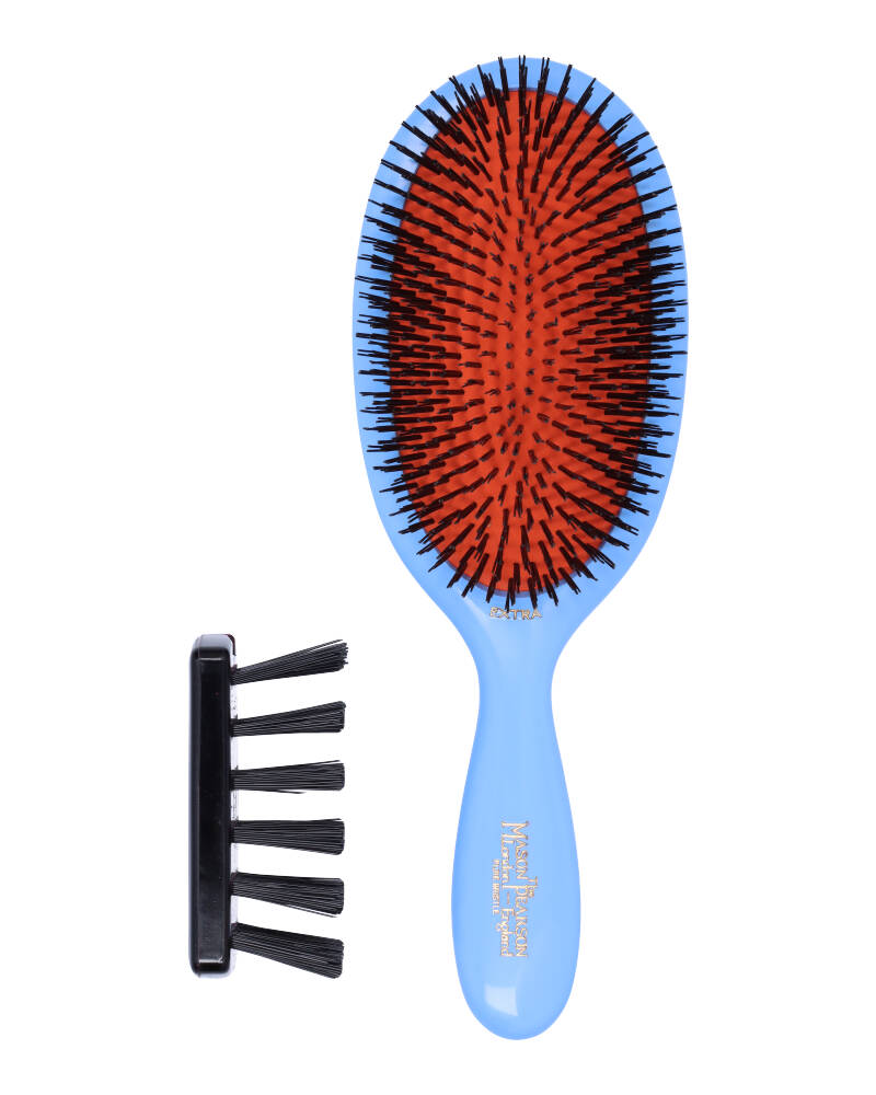 Pearson Mason - Large Extra Bristle B1 Blue Health & Beauty Personal Care Hair Styling Tools Combs Brushes Beautycos