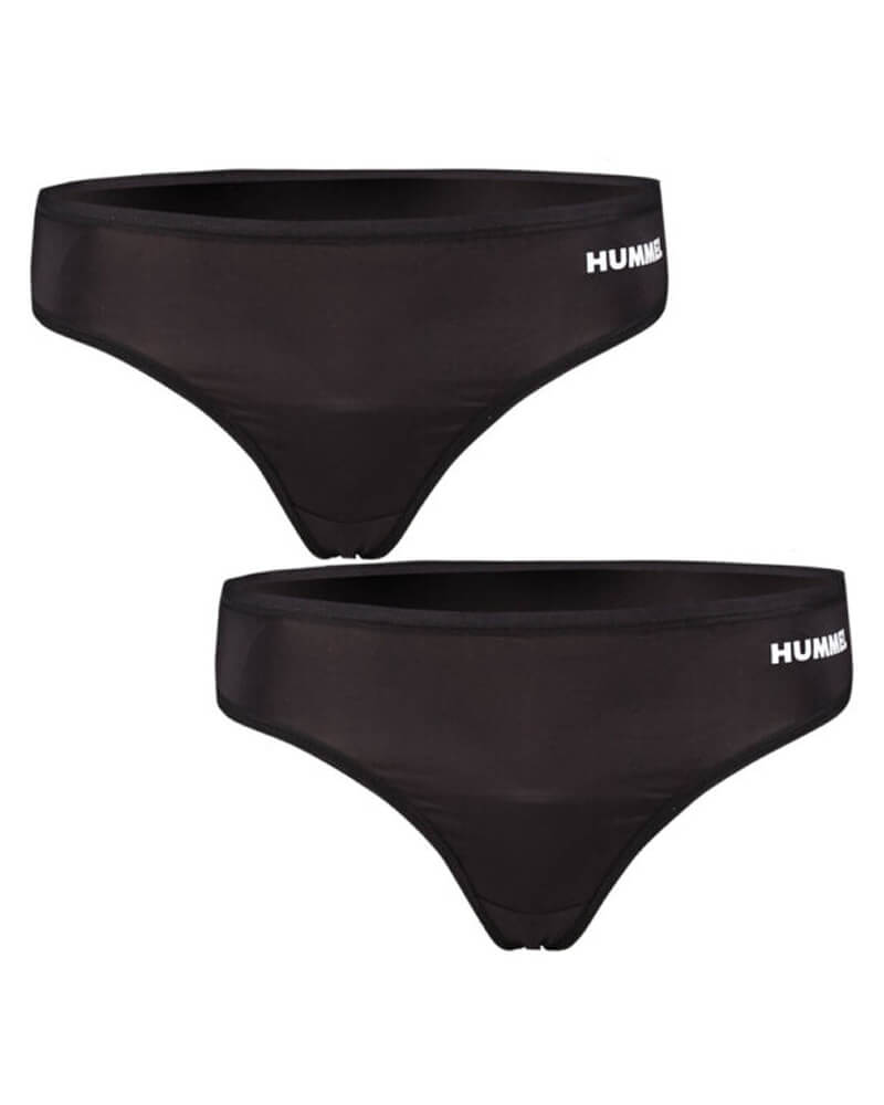 Hummel Smooth Thong 2-Pack Black S Apparel & Accessories Clothing Underwear Socks Beautycos