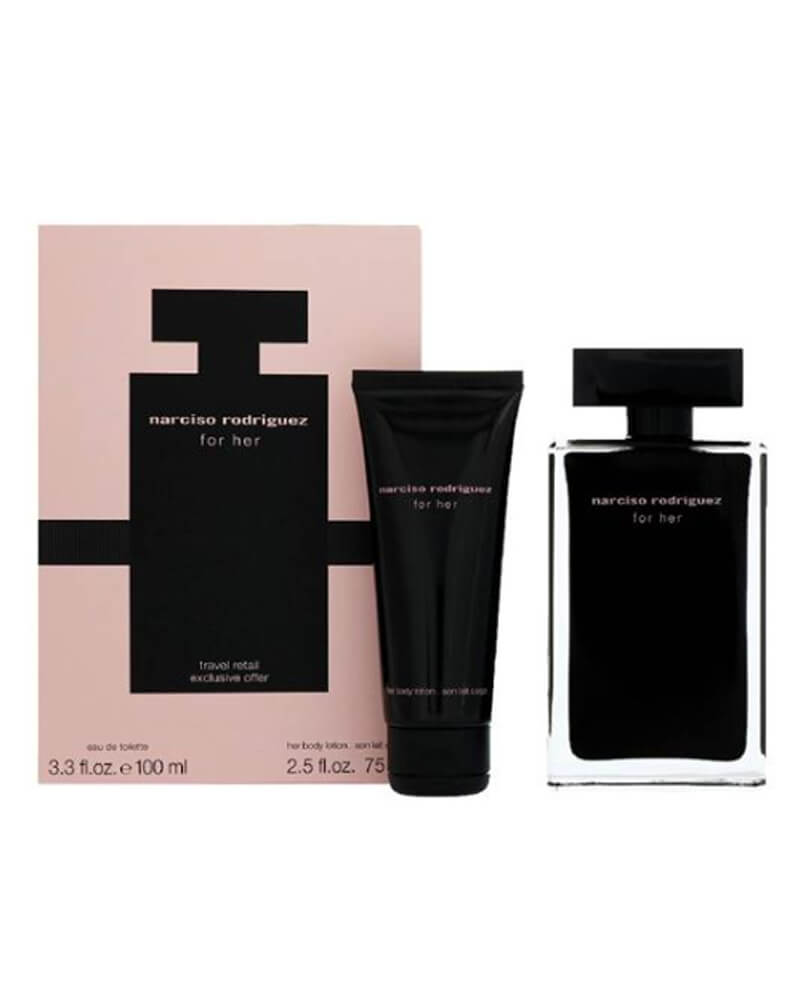 Narciso Rodriguez For Her Gift Set Edt 100 ML Arts & Entertainment Party Celebration Giving Wrapping Boxes Tins Beautycos