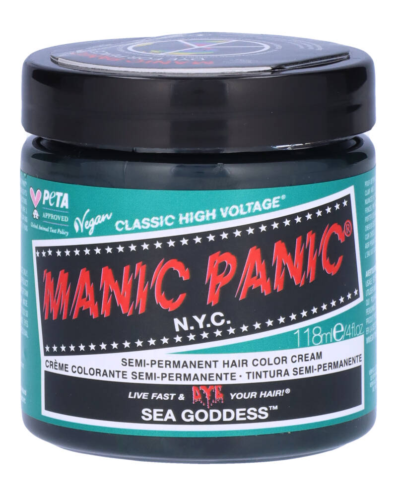 Manic Panic Semi-Permanent Color Cream Sea Goddess 118 ML Health & Beauty Personal Care Hair Beautycos