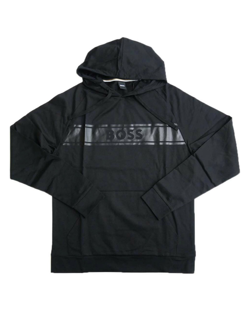 Hugo Boss Authentic Hoodie Sort Str M Apparel & Accessories Clothing Shirts Tops Beautycos