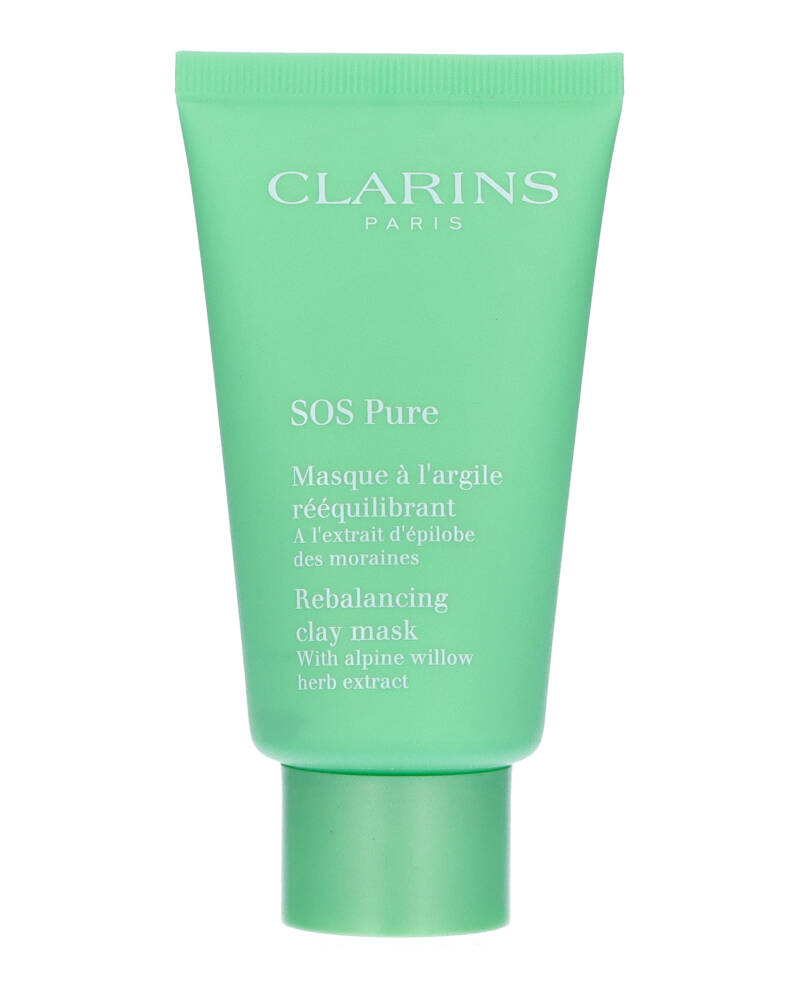 Clarins Sos Pure Rebalancing Clay Mask 75 ML Health & Beauty Personal Care Cosmetics Skin Masks Peels Beautycos