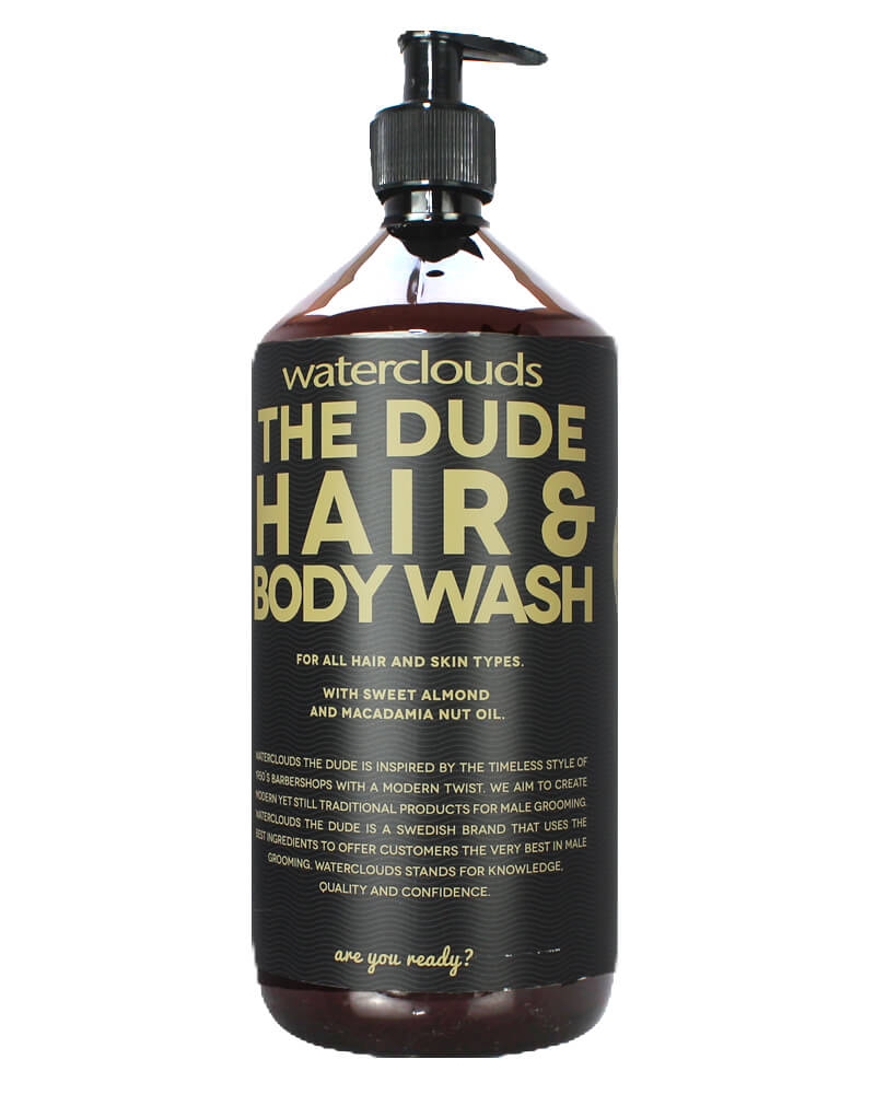 Waterclouds The Dude - Hair Body Wash 1000 ML Health & Beauty Personal Care Shampoo Conditioner Beautycos