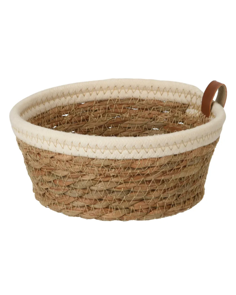 Excellent Houseware Kurv Hvid Kant Ø16 5 Home & Garden Beautycos