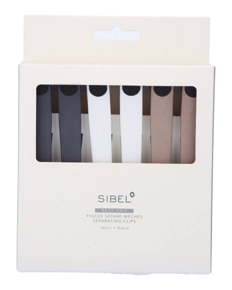 Sibel Seperating Clips 12Cm Ref P005122 6 Stk Apparel & Accessories Clothing Hair Nets Beautycos