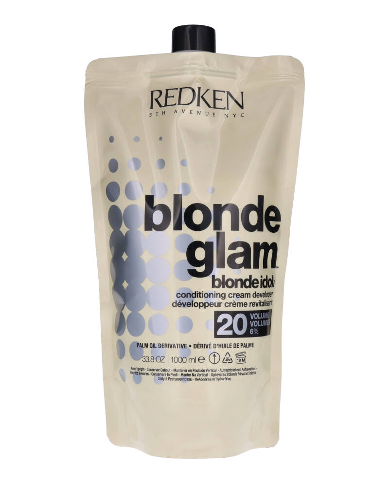 Redken Blonde Glam - Idol Conditioning Cream Developer 20 Vol 6 % 1000 ML Health & Beauty Personal Care Hair Shampoo Conditioner Conditioners 