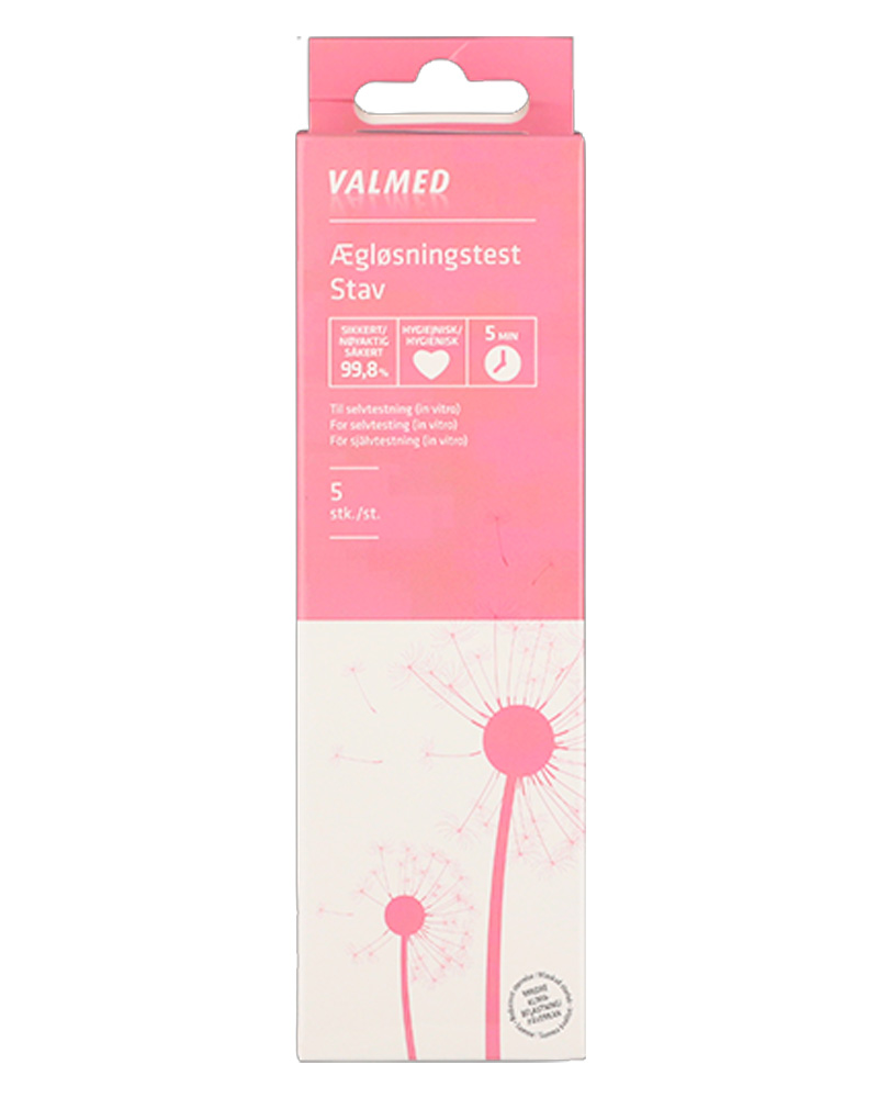 Valmed Ægløsningstest Stav 5 Stk Health & Beauty Care Medical Tests Beautycos
