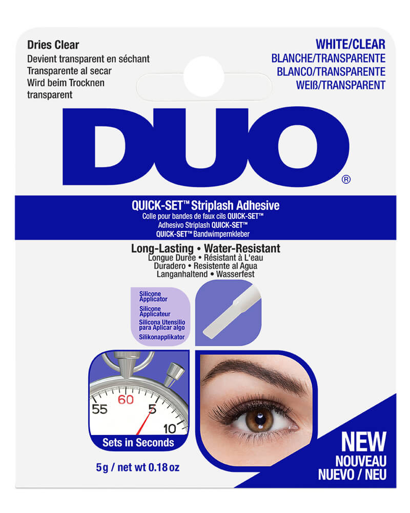 Duo Quick-Set Striplash Adhesive White Clear 5 G Health & Beauty Personal Care Cosmetics Makeup Eye False Eyelashes Beautycos