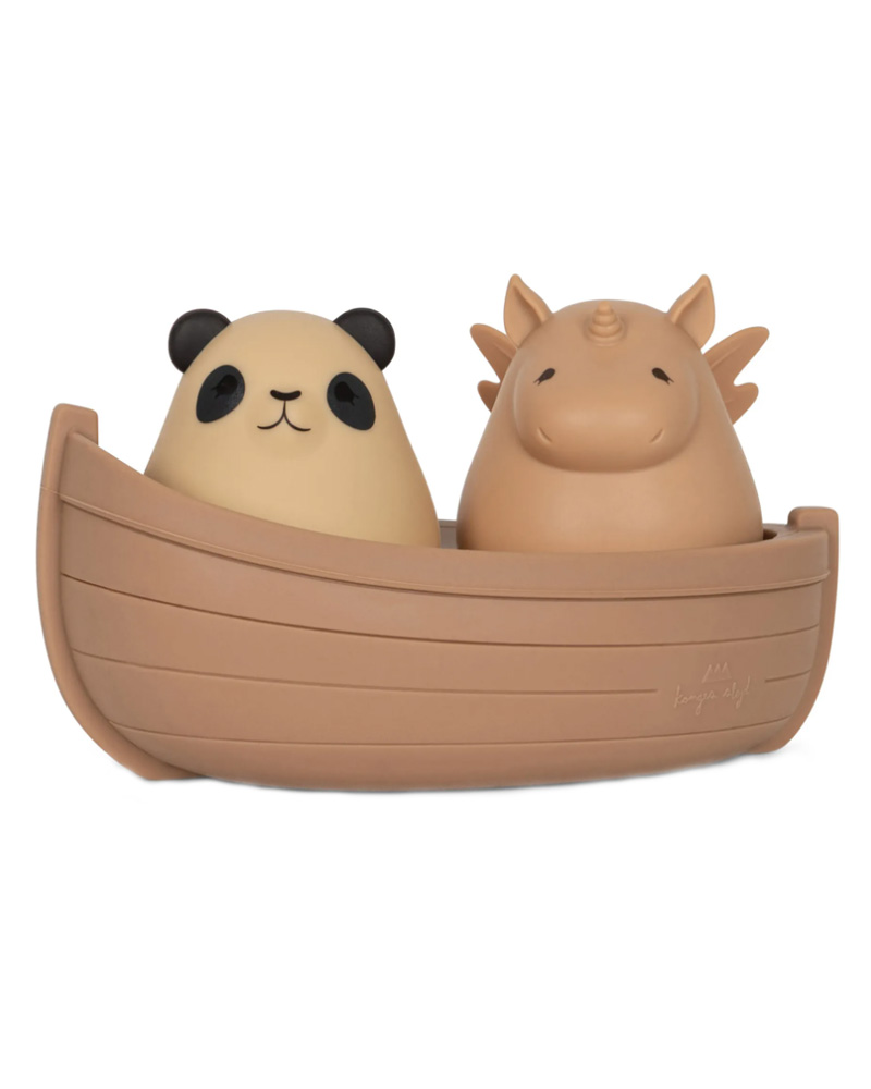 Konges Sløjd Silicone Panda And Unicorn Boat Bath Toy Toys & Games Outdoor Play Equipment Water Beautycos