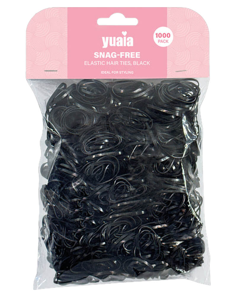Yuaia Snag-Free Elastic Hair Ties Black 1000 Stk Apparel & Accessories Clothing Ponytail Holders Beautycos