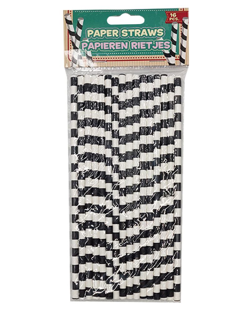 Party Collection Papirsugerør Tern (U) 16 Stk Arts & Entertainment Celebration Supplies Beautycos