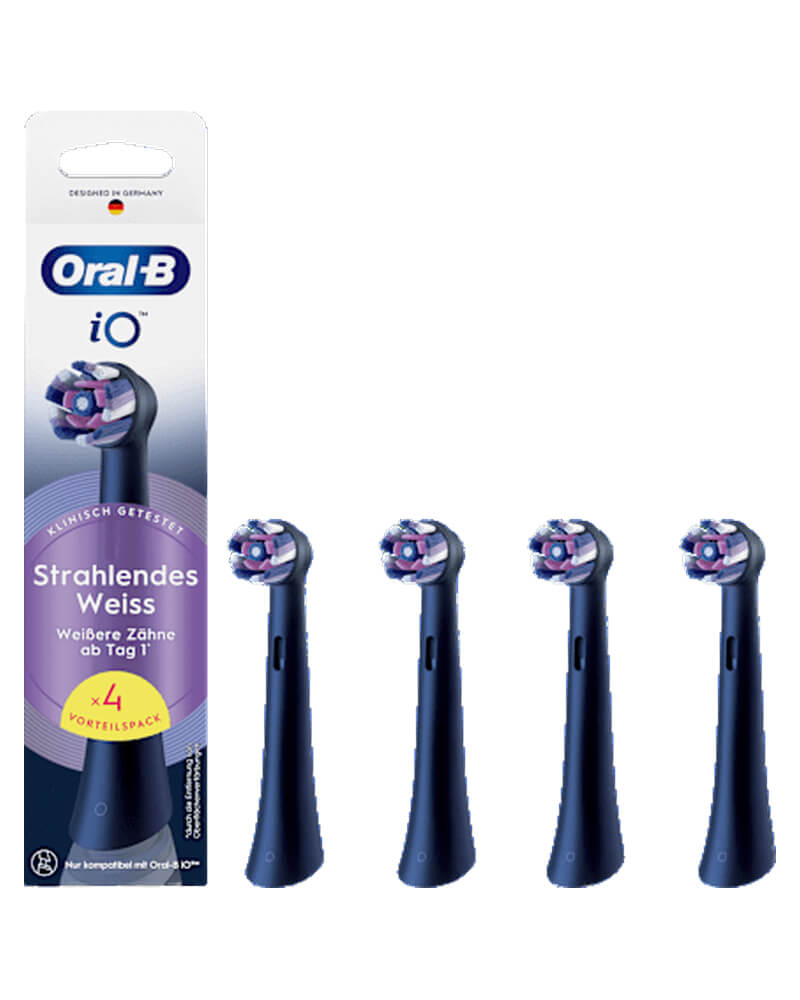 Oral-B Io Radiant White Schwarz 4 Stk Health & Beauty Personal Care Oral Toothbrushes Beautycos