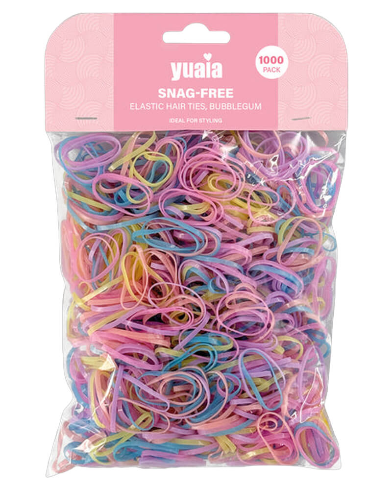 Yuaia Snag-Free Elastic Hair Ties Bubblegum 1000 Stk Apparel & Accessories Clothing Ponytail Holders Beautycos