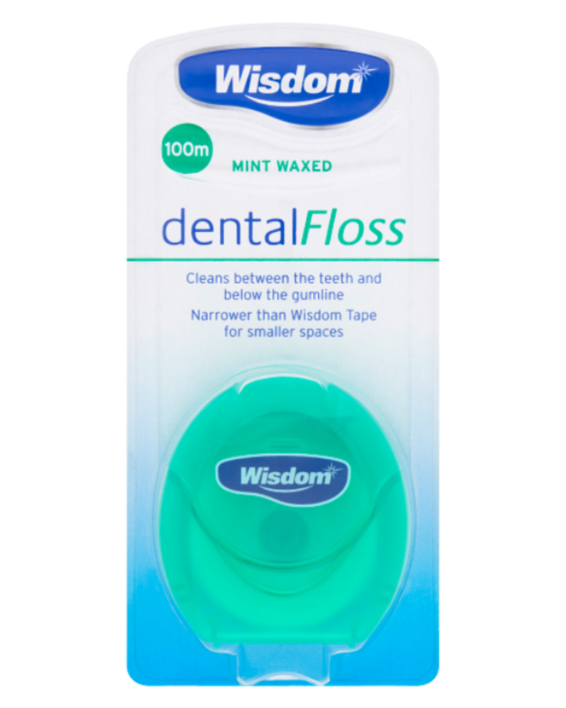 Wisdom Dentalfloss Mint Waxed Health & Beauty Personal Care Oral Dental Floss Beautycos