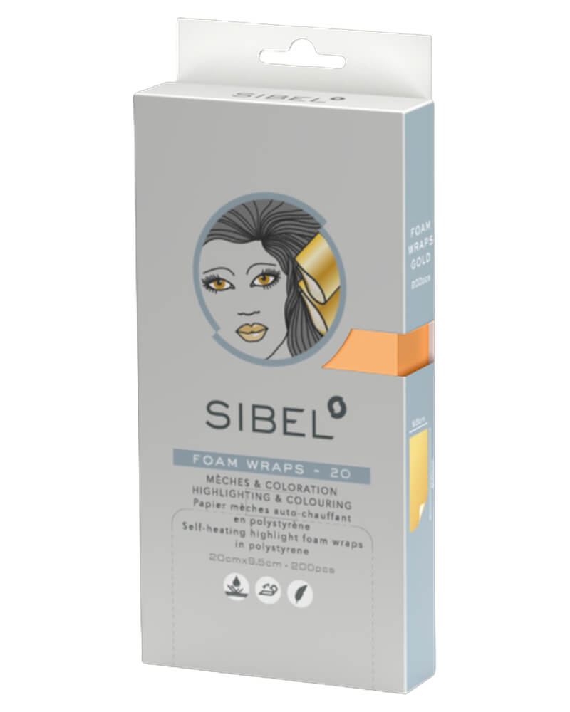 Sibel Highlight Foam Gold 9 5Cmx20Cm 200Pcs Ref P000130 Health & Beauty Personal Care Hair Coloring Accessories Beautycos