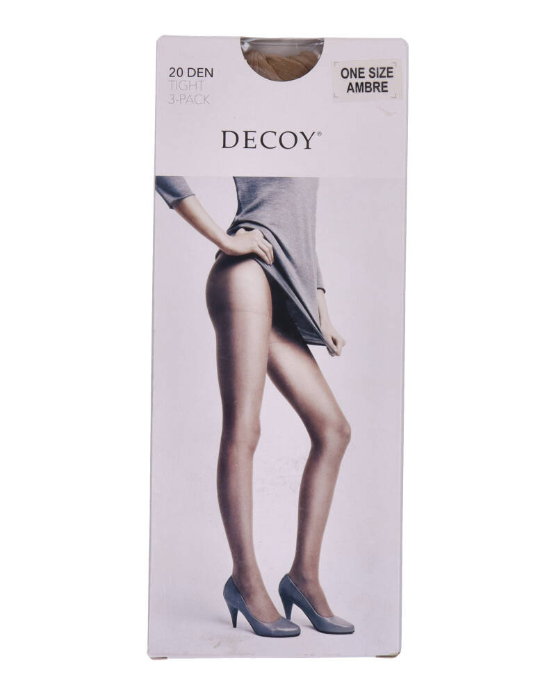 Decoy Tights 3-Pack (20 Den) Ambre Apparel & Accessories Clothing Underwear Socks Beautycos