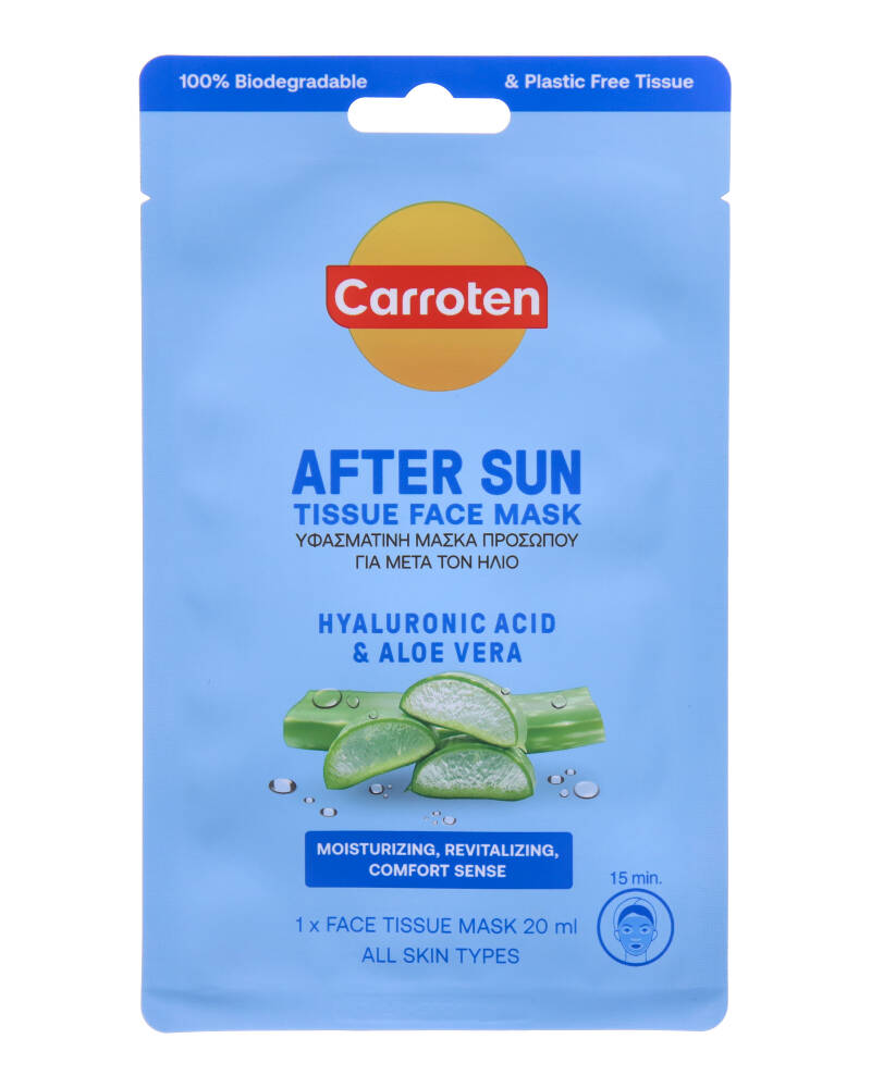 Carroten After Sun Tissue Face Mask 20 ML Health & Beauty Personal Care Cosmetics Skin Masks Peels Beautycos