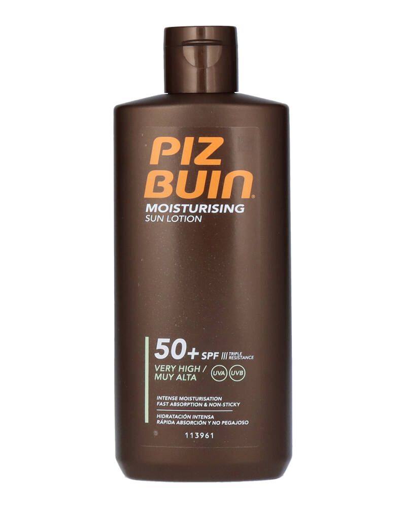 Piz Buin Moisturising Sun Lotion Spf 50+ 200 ML Health & Beauty Personal Care Cosmetics Skin Sunscreen Beautycos