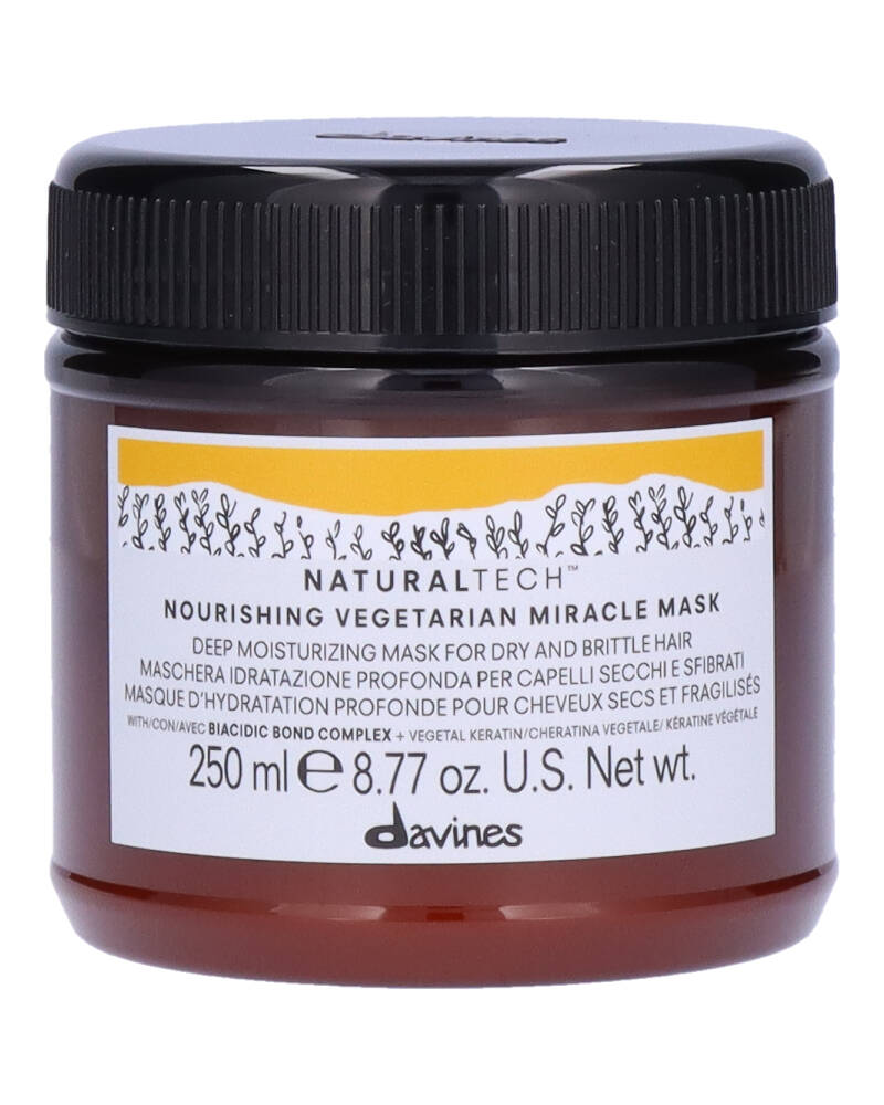 Davines Natural Tech Nourishing Vegetarian Miracle Mask 250 ML Health & Beauty Personal Care Hair Beautycos