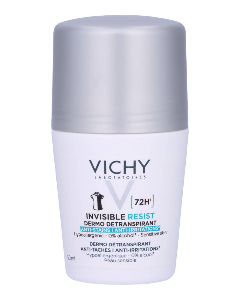 Vichy Deo Invisible Resist 72H Anti Stain Roll On 50 ML Health & Beauty Personal Care Deodorant Anti-Perspirant Beautycos