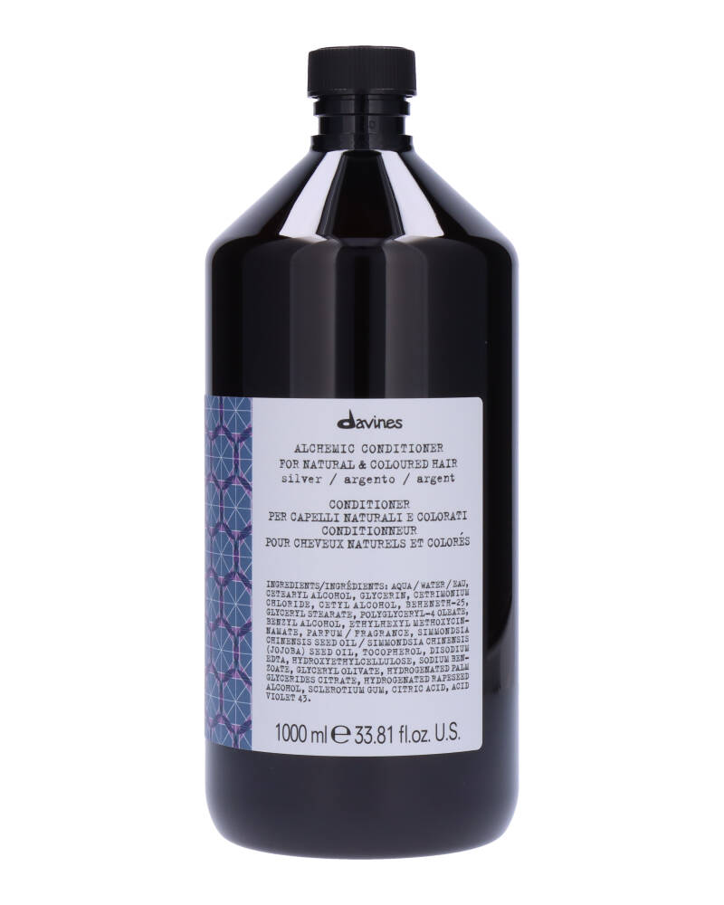 Davines Alchemic Conditioner - Silver 1000 ML Health & Beauty Personal Care Hair Shampoo Conditioners Beautycos