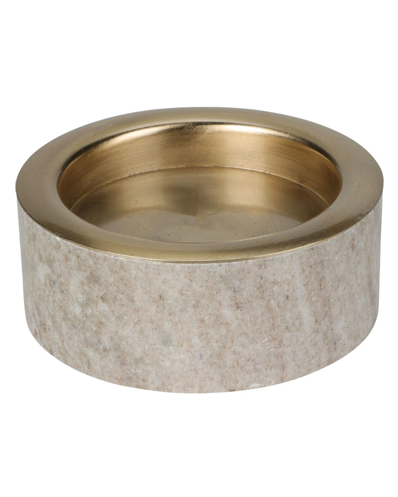 Excellent Houseware Marble Candle Holder Sand 10 X 4 CM Home & Garden Beautycos