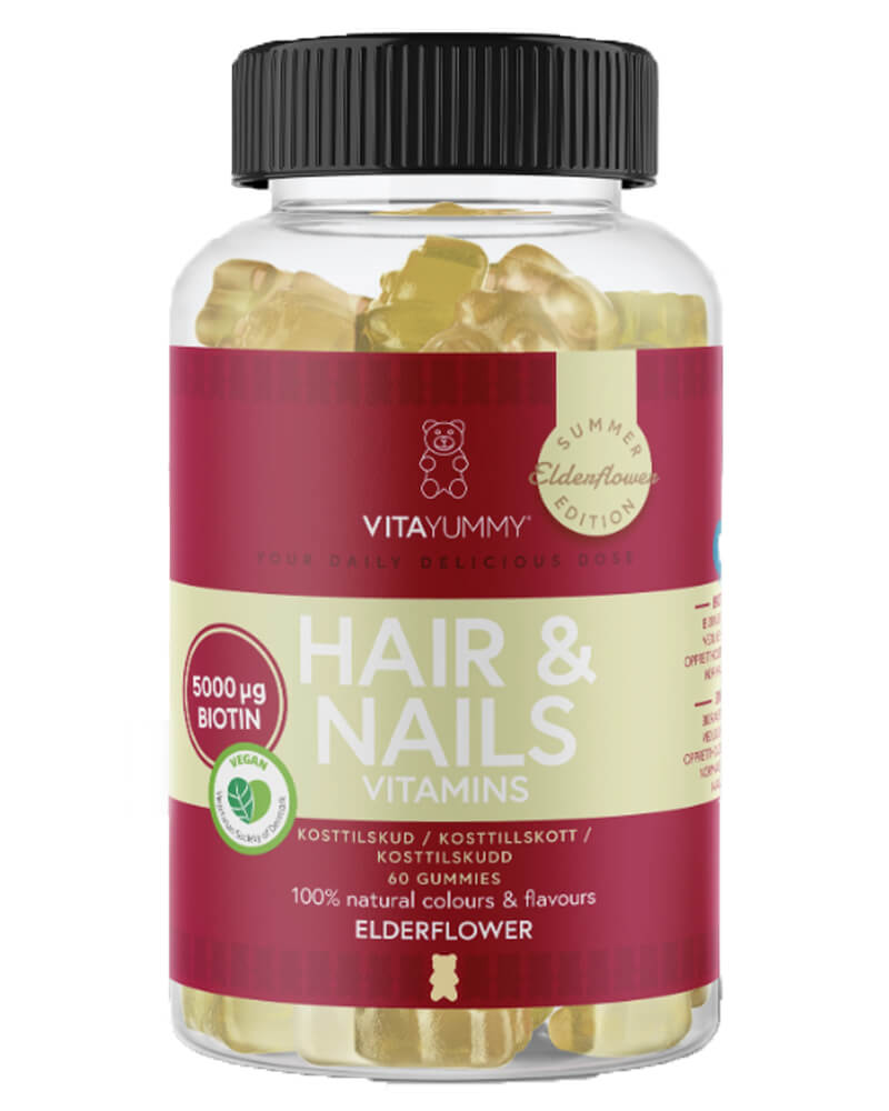 Vitayummy Hair Nails Vitamins Elderflower Summer Edition 60 Stk Health & Beauty Care Fitness Nutrition Supplements Beautycos