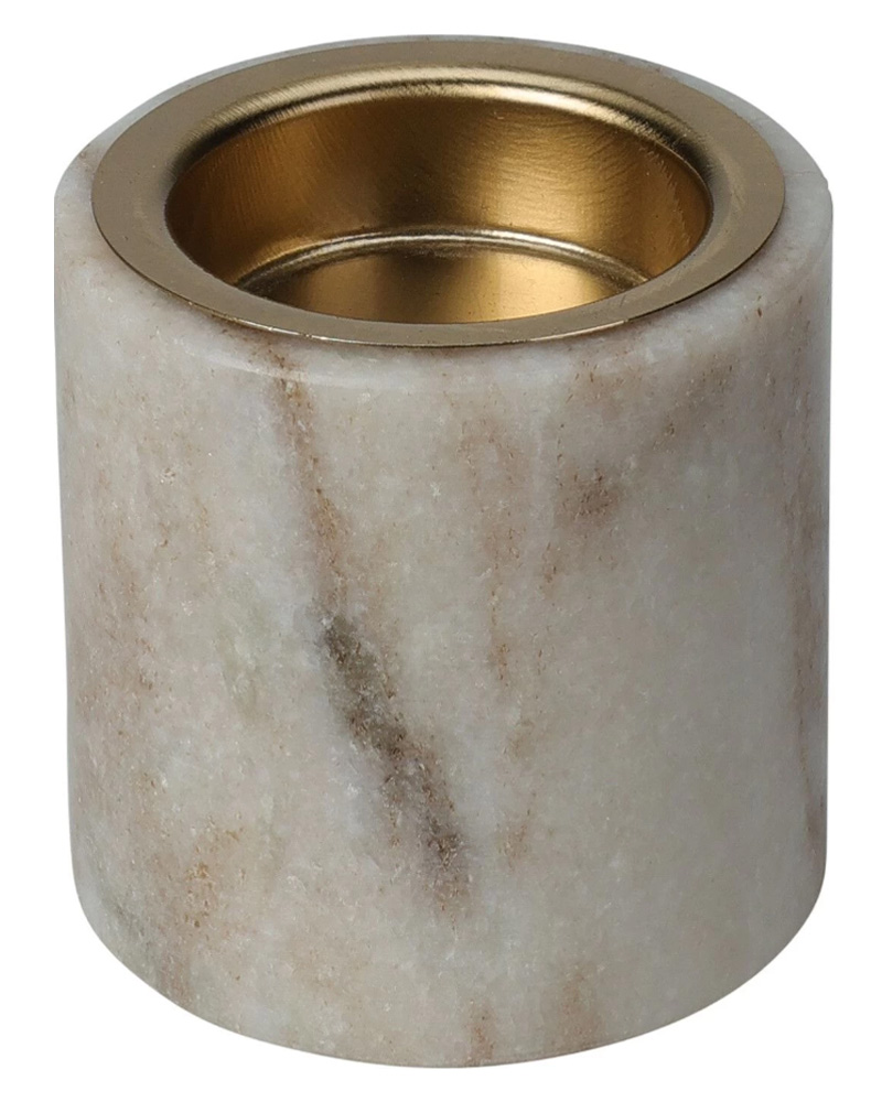 Excellent Houseware Marble Tealight Holder Sand 6 X CM Home & Garden Beautycos