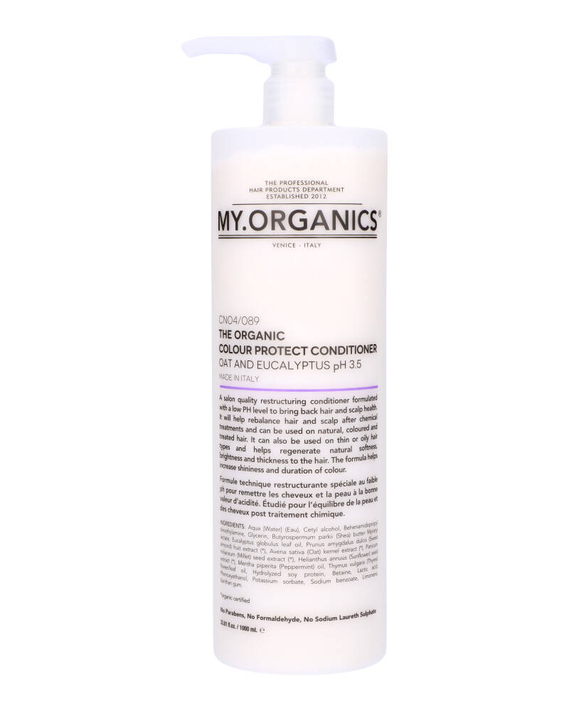 My Organics The Organic Color Protect Conditioner Oat And Eucalyptus 1000 ML Health & Beauty Personal Care Hair Shampoo Conditioners Beautycos