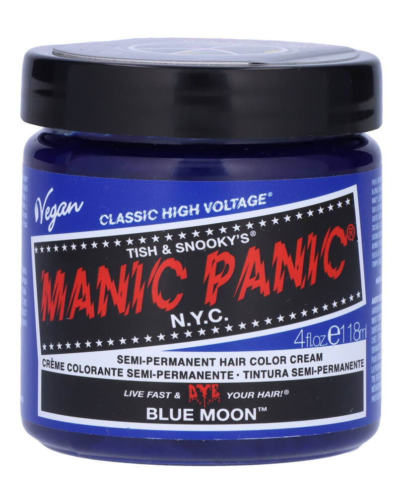 Manic Panic Semi-Permanent Color Cream Blue Moon 118 ML Health & Beauty Personal Care Hair Beautycos