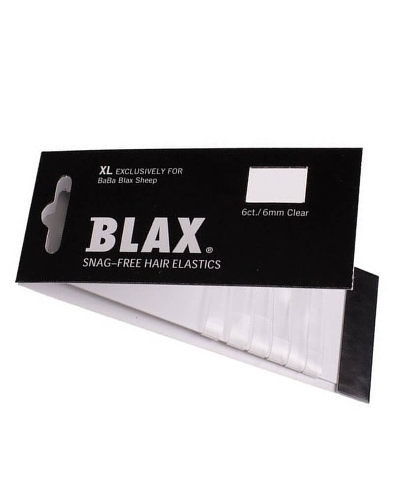 Blax - Snag-Free Hår Elastik Clear 6Mm 6 Stk Apparel & Accessories Clothing Hair Ponytail Holders Beautycos