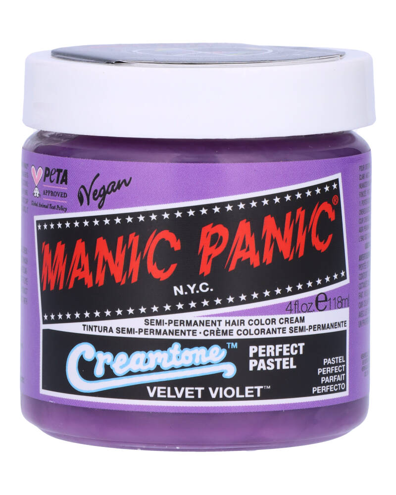 Manic Panic Semi-Permanent Color Creamtone Velvet Violet 118 ML Health & Beauty Personal Care Hair Beautycos