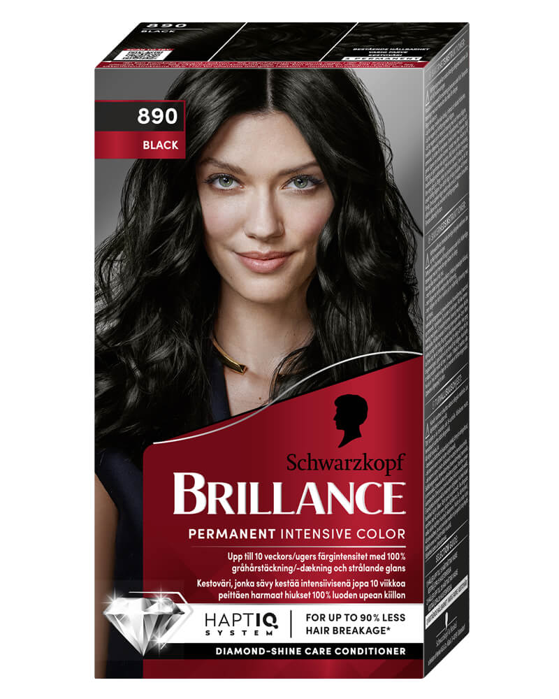 Schwarzkopf Brillance 890 Black (U) 160 ML Health & Beauty Personal Care Hair Color Beautycos