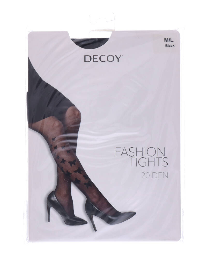 Decoy Fashion Tights (20 Den) Black M L Apparel & Accessories Clothing Underwear Socks Beautycos