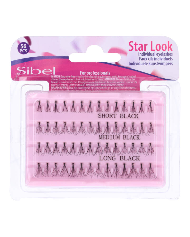 Sibel Star Look Eyelashes S M L Ref P003283 Health & Beauty Personal Care Cosmetics Makeup Eye False Beautycos