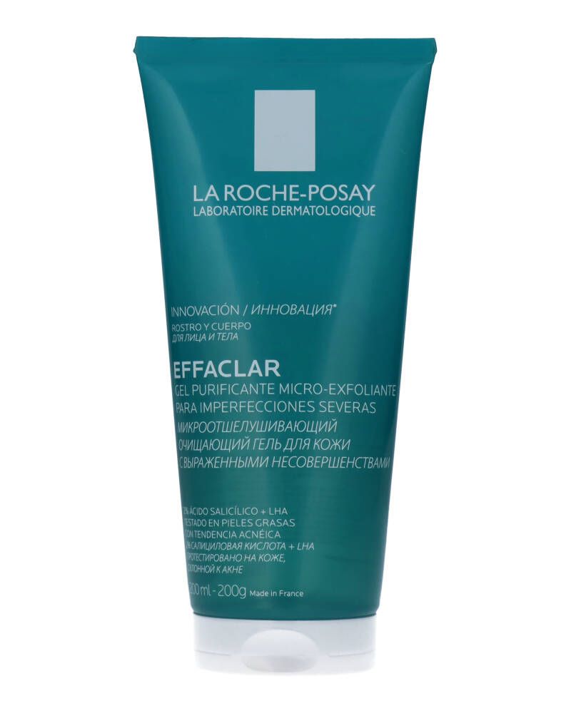 La Roche-Posay Effaclar Micro-Peeling Purifying Gel 200 ML Health & Beauty Personal Care Cosmetics Skin Facial Cleansers Beautycos