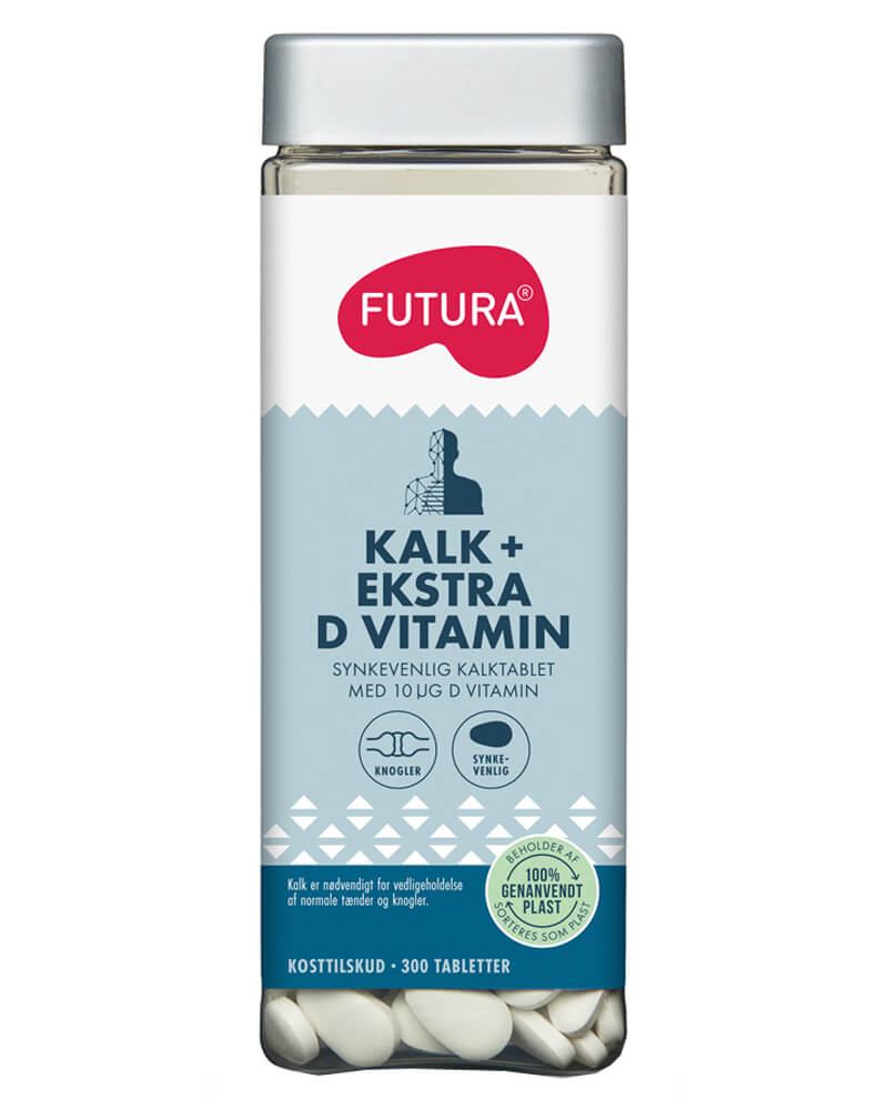 Futura Kalk + Ekstra D Vitamin 300 Stk Health & Beauty Care Fitness Nutrition Vitamins Supplements Beautycos