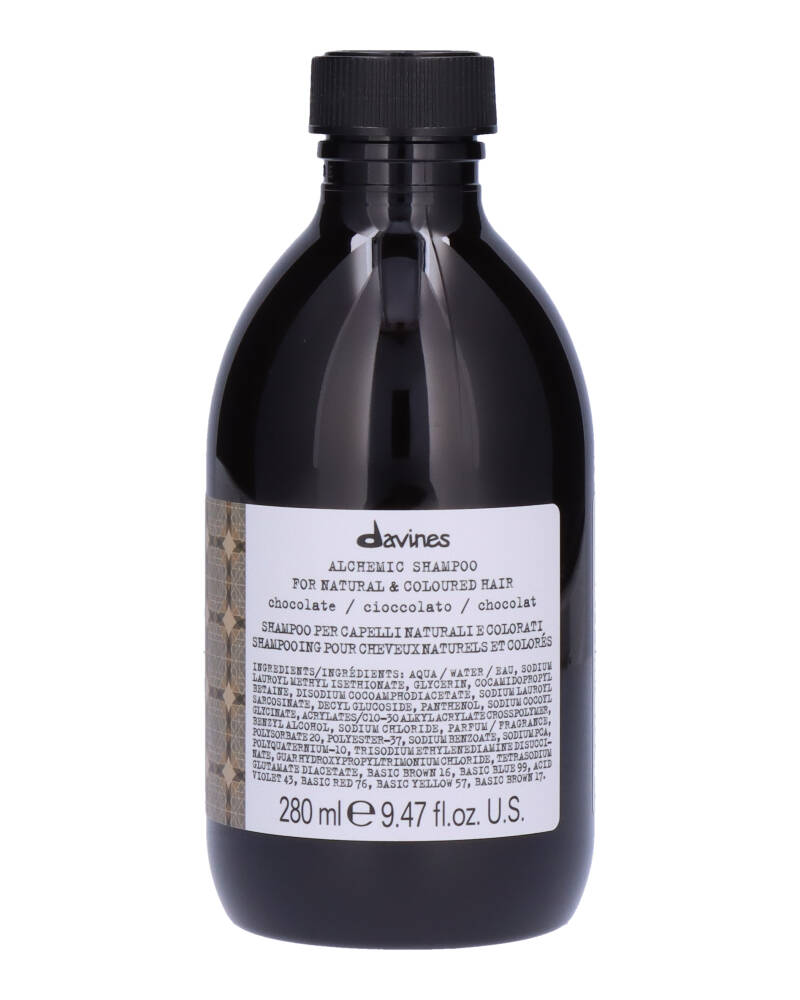 Davines Alchemic Shampoo Chocolate 280 ML Health & Beauty Personal Care Hair Conditioner Beautycos