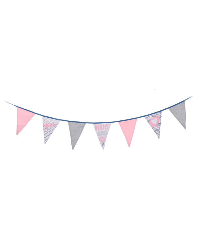 Party Collection Flag Guirlande Lyserød (U) Arts & Entertainment Celebration Supplies Beautycos