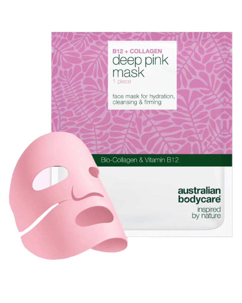 Australian Bodycare B12 + Collagen Deep Pink Mask 4 Pcs Stk Health & Beauty Personal Care Cosmetics Skin Masks Peels Beautycos