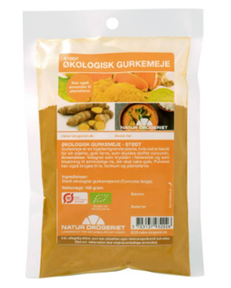 Natur Drogeriet Stødt Økologisk Gurkemeje 100 G Health & Beauty Care Fitness Nutrition Beautycos