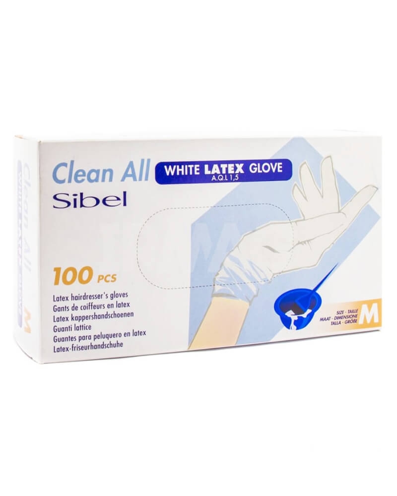 Sibel Hvide Latex Handsker Medium Ref P000258 Health & Beauty Personal Care Hair Coloring Accessories Beautycos
