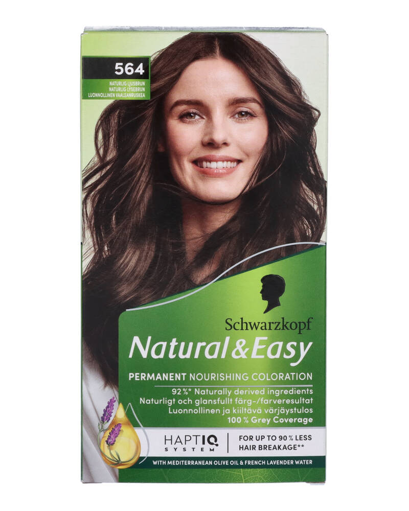 Schwarzkopf Natural Easy 564 Naturlig Lysebrun 60 ML Health & Beauty Personal Care Hair Color Beautycos