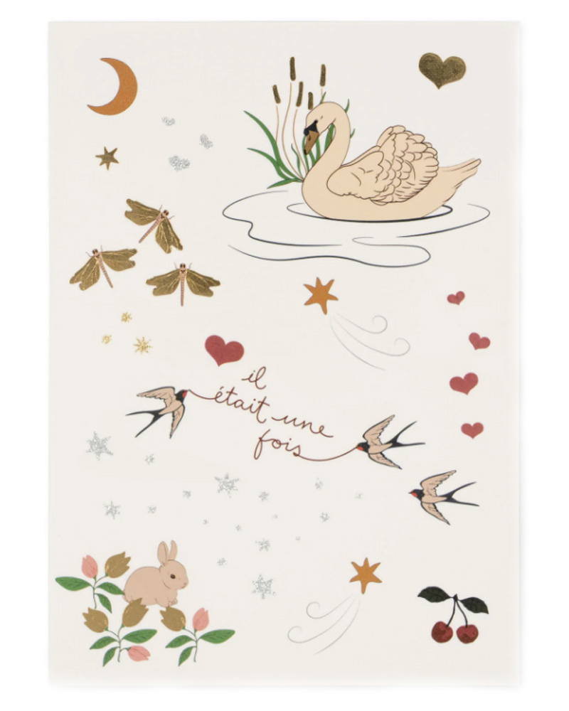 Konges Sløjd Swan Temporary Tattoos Arts & Entertainment Hobbies Creative Beautycos